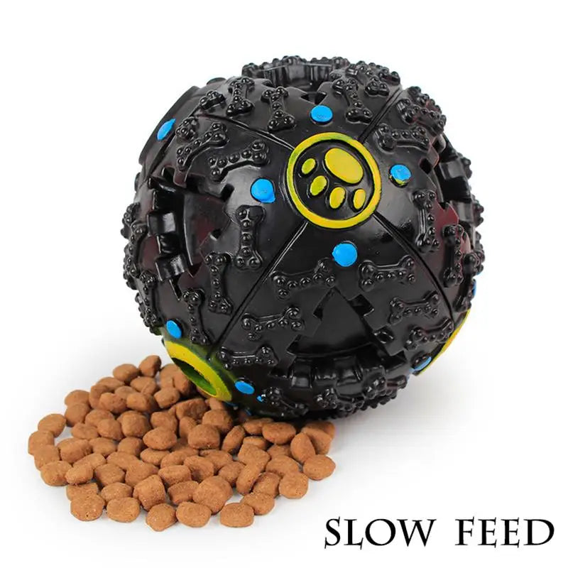 3 Color Squall Ball Pet Food Dropping Ball Pet Puzzle the Toy Dog Toy Sounding Toy Squeaky Ball round