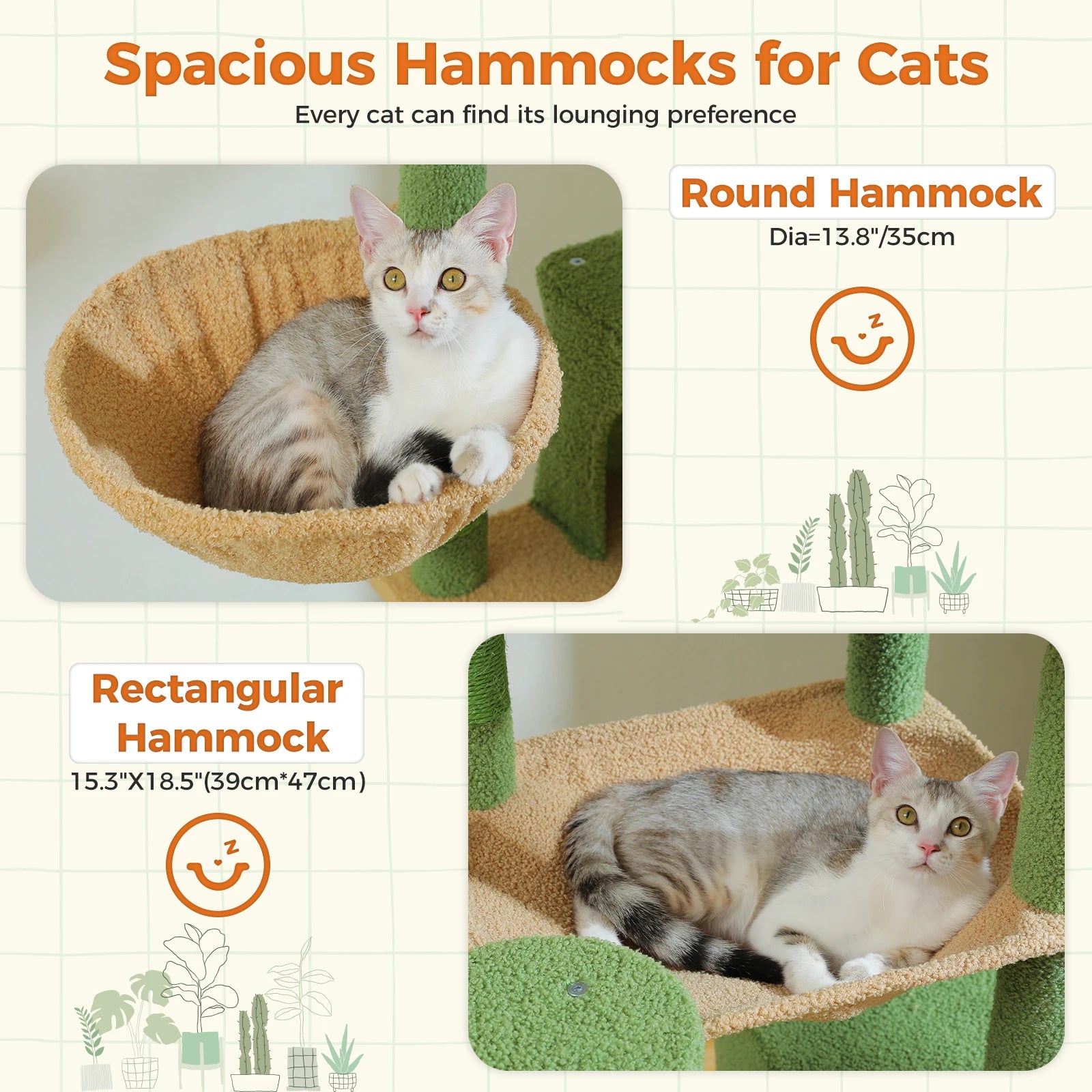 Large Cat Tree for Indoor Large Adult Cats, Multi-Level Cat Tower with Scratching Posts Super Large Hammock Cozy Condo Top Perch