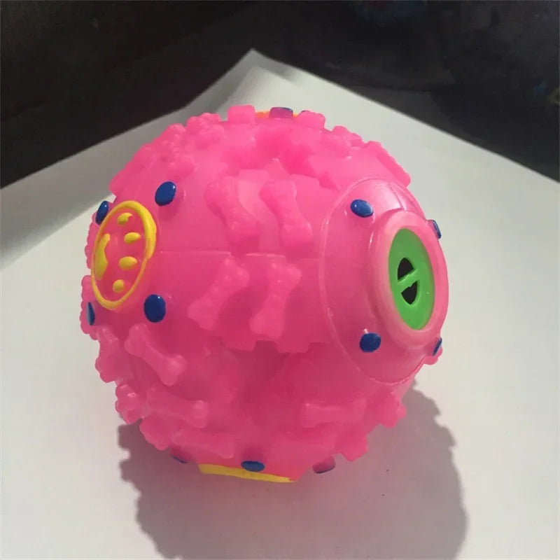3 Color Squall Ball Pet Food Dropping Ball Pet Puzzle the Toy Dog Toy Sounding Toy Squeaky Ball round