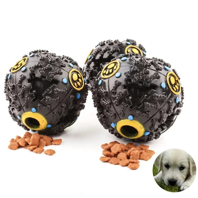 3 Color Squall Ball Pet Food Dropping Ball Pet Puzzle the Toy Dog Toy Sounding Toy Squeaky Ball round