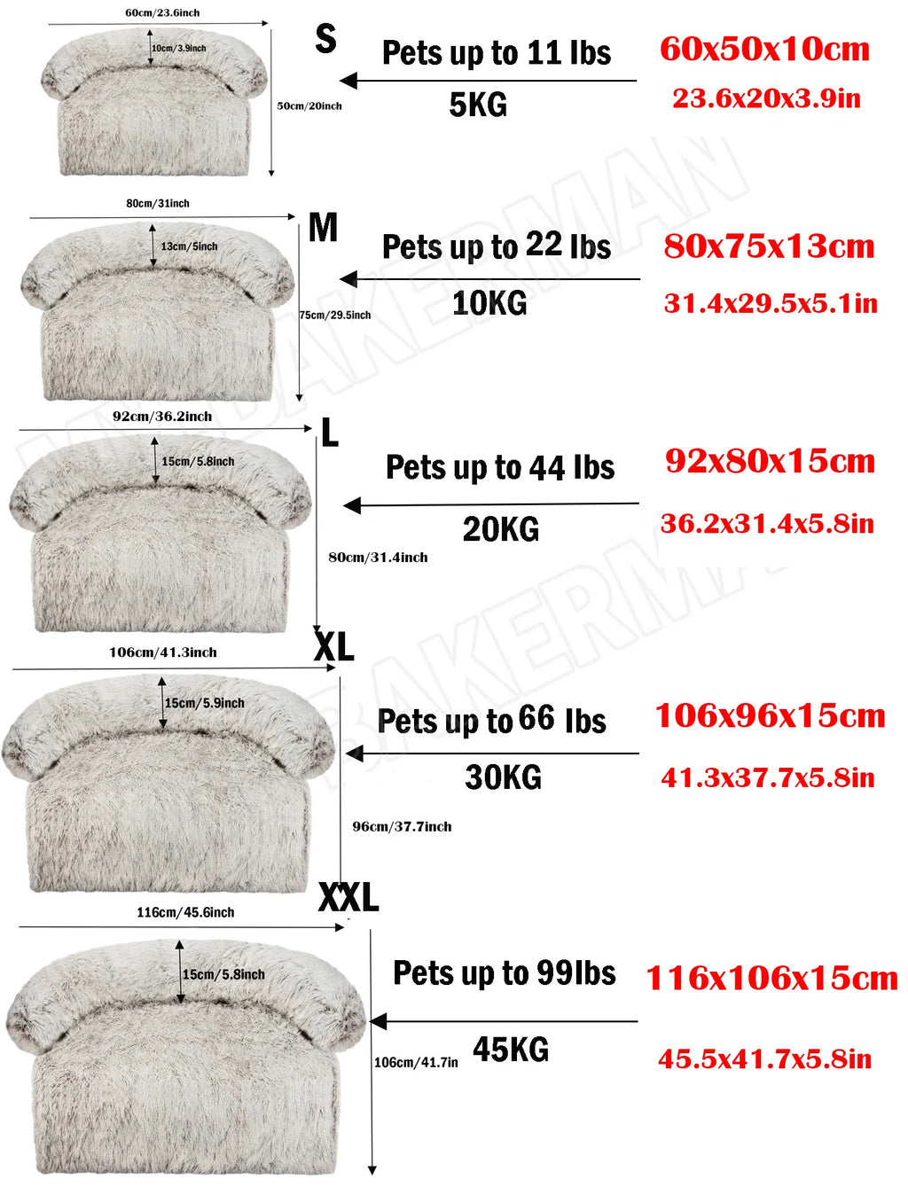 S-XXL  Pet Dog Bed Sofa For Dog Pet Calming Bed Warm Nest Washable Soft Furniture Protector Mat Cat Blanket Large Dogs Sofa Bed