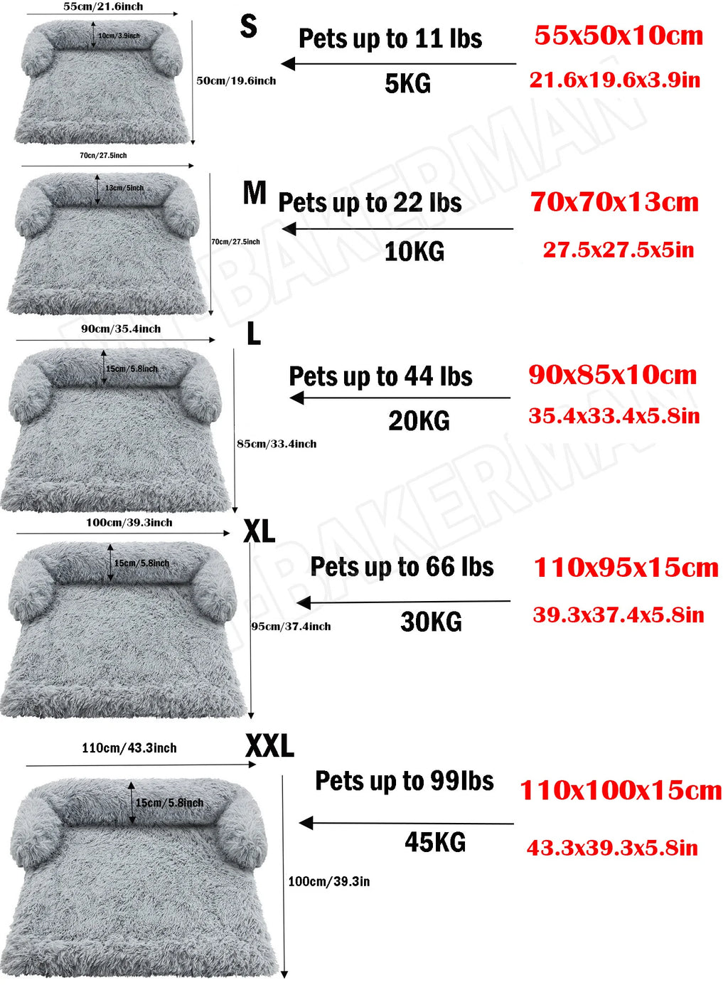 S-XXL  Pet Dog Bed Sofa For Dog Pet Calming Bed Warm Nest Washable Soft Furniture Protector Mat Cat Blanket Large Dogs Sofa Bed