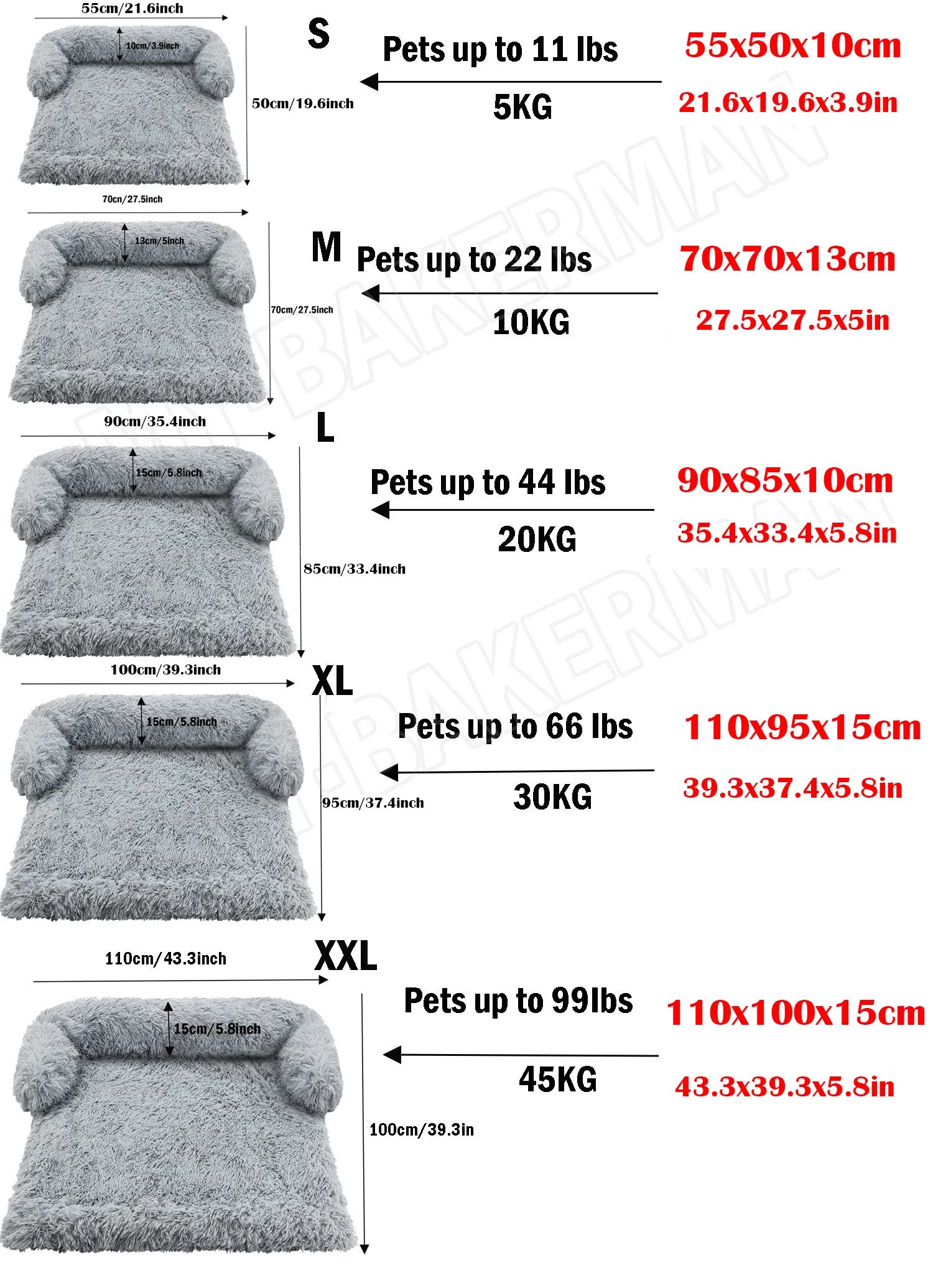 S-XXL  Pet Dog Bed Sofa For Dog Pet Calming Bed Warm Nest Washable Soft Furniture Protector Mat Cat Blanket Large Dogs Sofa Bed