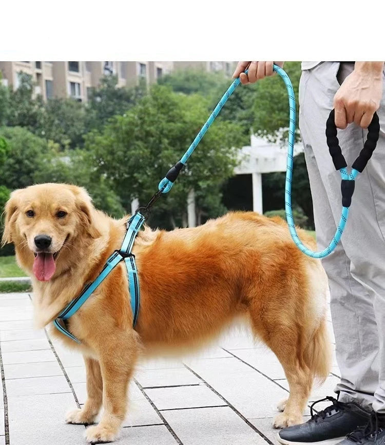 Reflective Dog Leash Strong Nylon Dog Leash For Large Medium Small Dog Leash Ropes Pet Accessories Golden Retriever Labradors