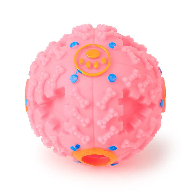 3 Color Squall Ball Pet Food Dropping Ball Pet Puzzle the Toy Dog Toy Sounding Toy Squeaky Ball round