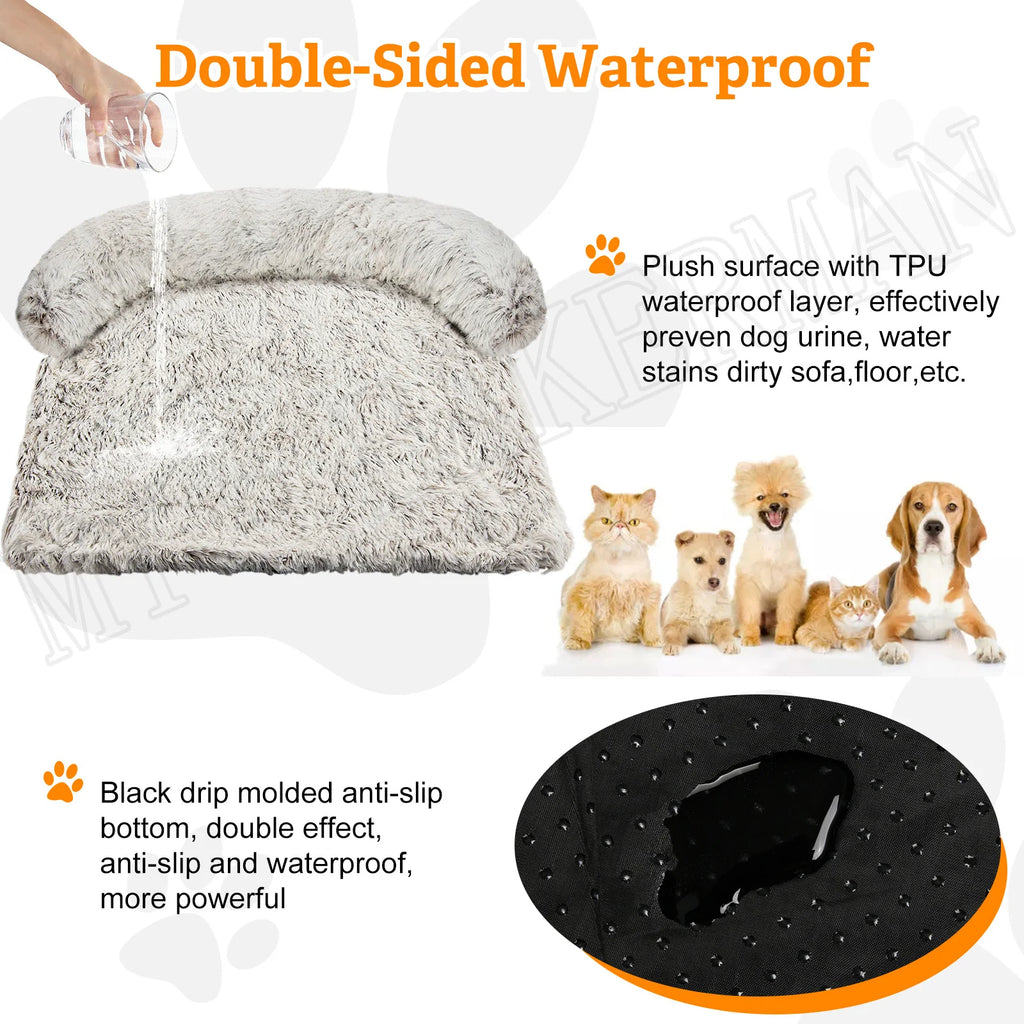 S-XXL  Pet Dog Bed Sofa For Dog Pet Calming Bed Warm Nest Washable Soft Furniture Protector Mat Cat Blanket Large Dogs Sofa Bed