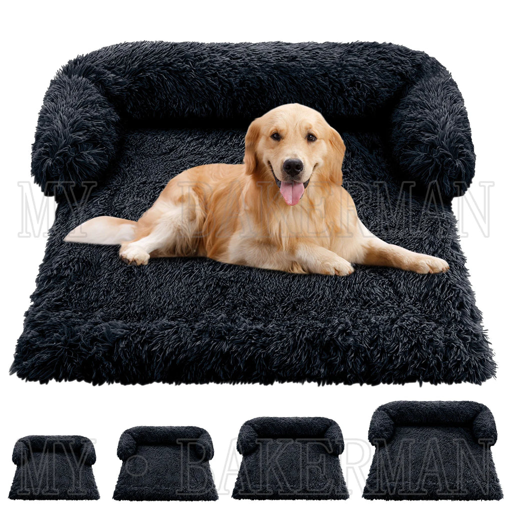 S-XXL  Pet Dog Bed Sofa For Dog Pet Calming Bed Warm Nest Washable Soft Furniture Protector Mat Cat Blanket Large Dogs Sofa Bed